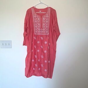 Indian chikankari Kurtis 100% cotton embroidered various sizes and color NWOT